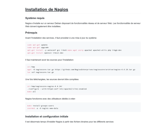 Nagios screenshot