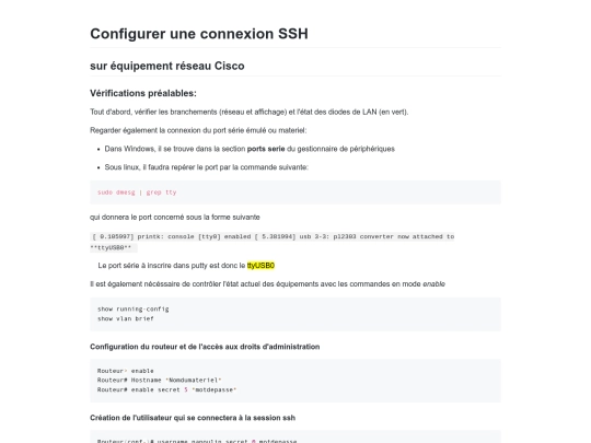 Parametrage-SSH-CISCO screenshot