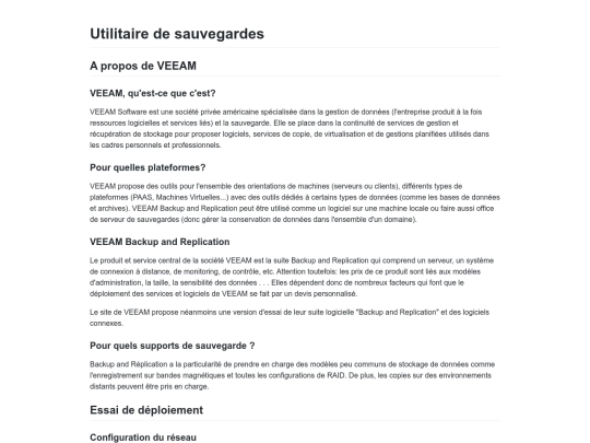Utilitaire de sauvegardes screenshot