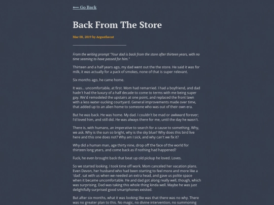 short-stories/back-from-the-store screenshot
