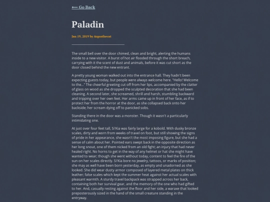 short-stories/paladin screenshot