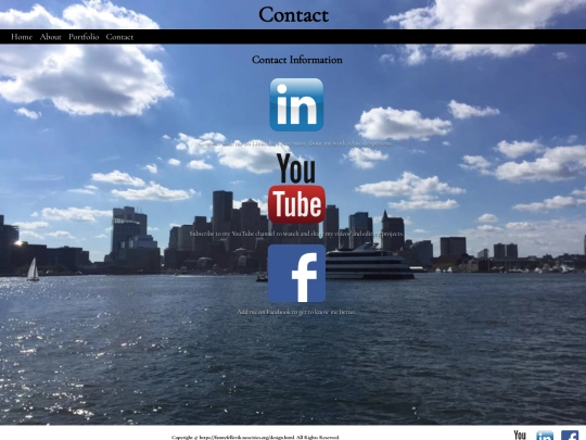 FannyWebsite/Contact screenshot