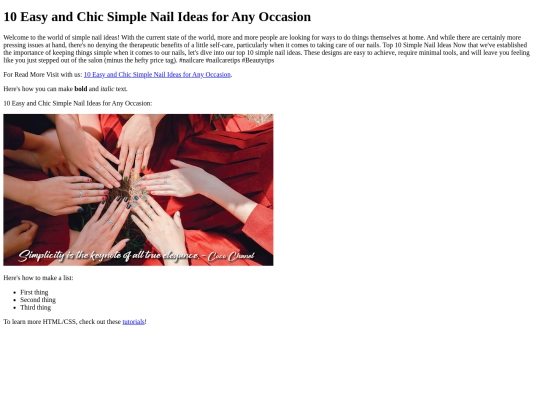 10EasyandChicSimpleNailIdeasforAnyOccasion screenshot