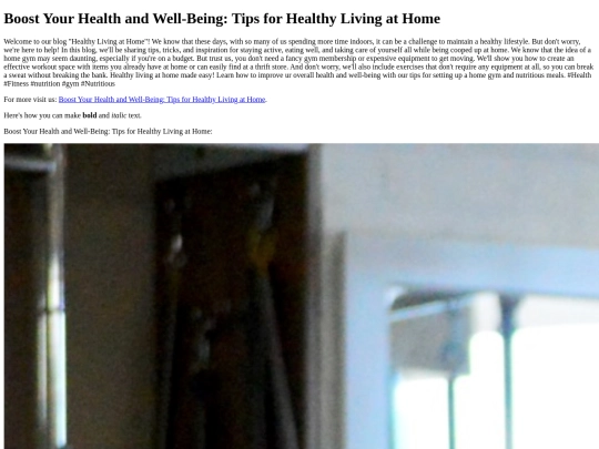 BoostYourHealthandWell-BeingTipsforHealthyLivingatHome screenshot