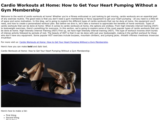 CardioWorkoutsatHomeHowtoGetYourHeartPumpingWithoutaGymMembership screenshot
