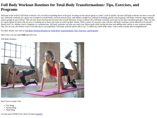 FullBodyWorkoutRoutinesforTotal-BodyTransformationsTipsExercisesandPrograms screenshot
