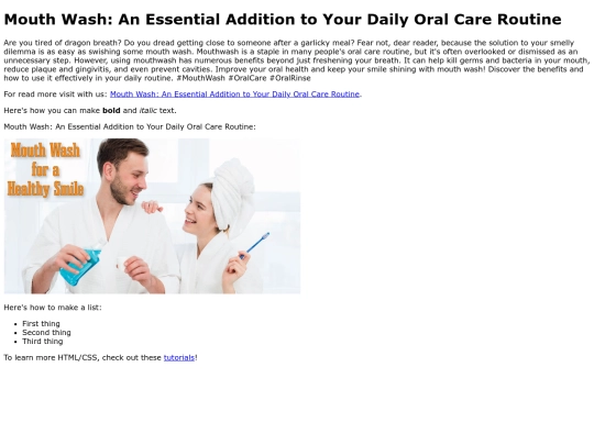 MouthWashAnEssentialAdditiontoYourDailyOralCareRoutine screenshot