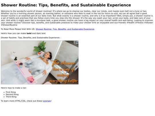 ShowerRoutineTipsBenefitsandSustainableExperience screenshot