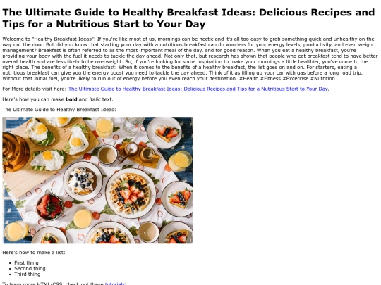 TheUltimateGuidetoHealthyBreakfastIdeasDeliciousRecipesandTipsforaNutritiousStarttoYourDay screenshot