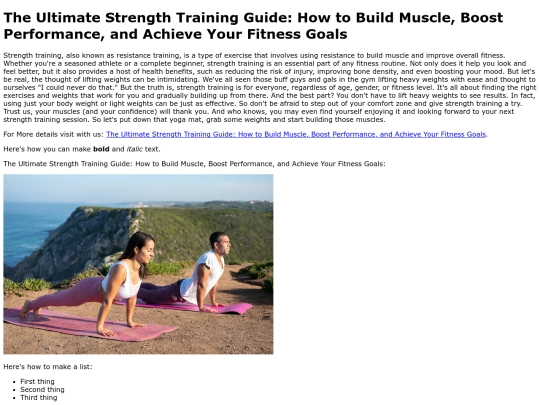 TheUltimateStrengthTrainingGuideHowtoBuildMuscleBoostPerformanceandAchieveYourFitnessGoals screenshot
