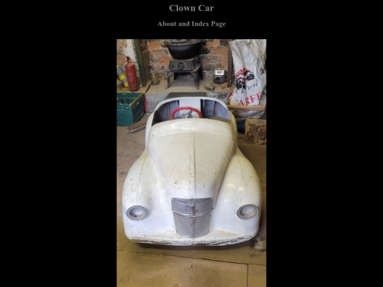 Pages/ClownCarAbout screenshot