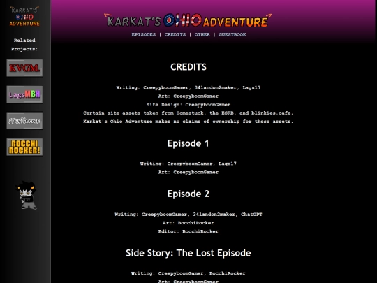credits screenshot
