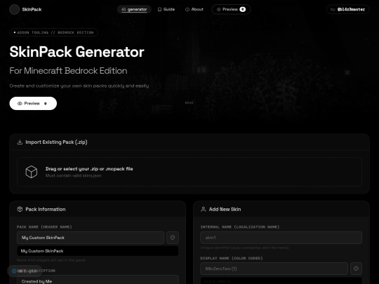 skin-pack-generator screenshot