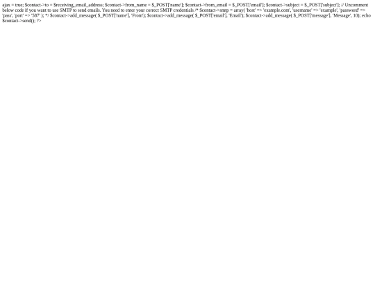 forms/contact screenshot