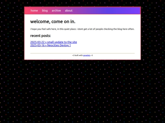 blog screenshot