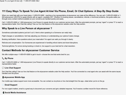 en/151 Easy Ways To Speak To Live Agent At kiwi  Via Phone, Email, Or Chat Options: A Step By Step Guide screenshot