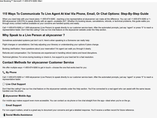 quick help/131 Ways To Contact To Live Agent At kiwi  Via Phone, Email, Or Chat Options: A Step By Step Guide screenshot