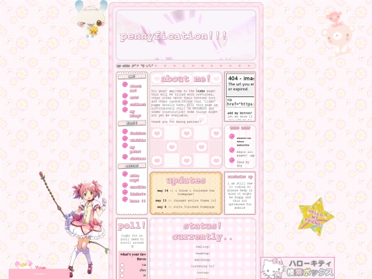 links screenshot