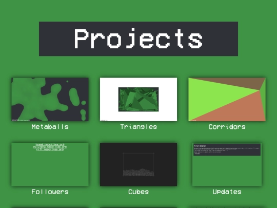 projects screenshot