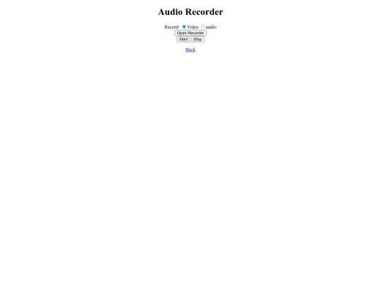 audio-recorder screenshot