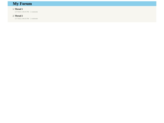 forum screenshot