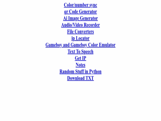 index screenshot