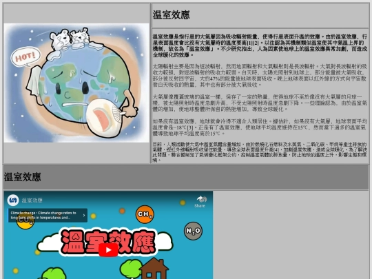 溫室效應 screenshot