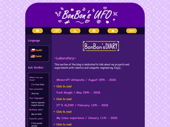 blog/lab screenshot