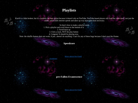 playlists screenshot