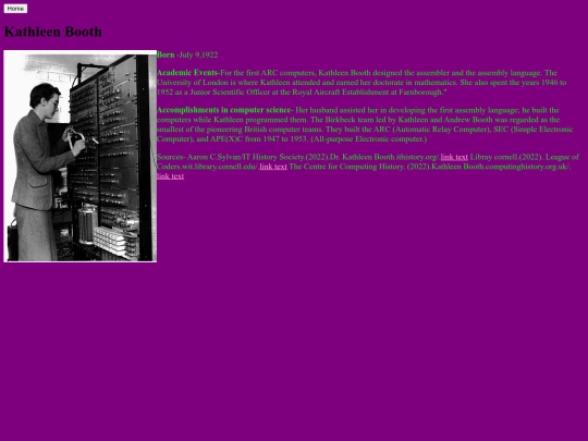 Kathleen Booth screenshot
