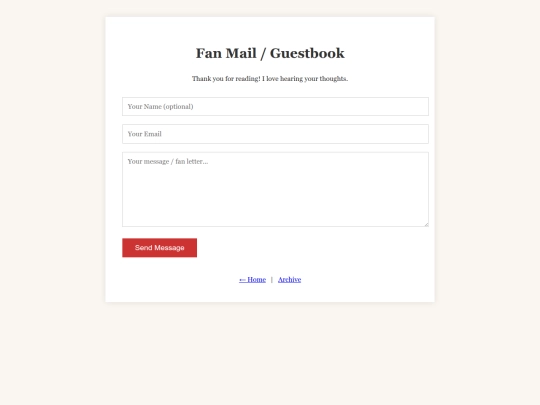 To/fan-mail screenshot