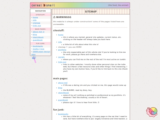 sitemap screenshot