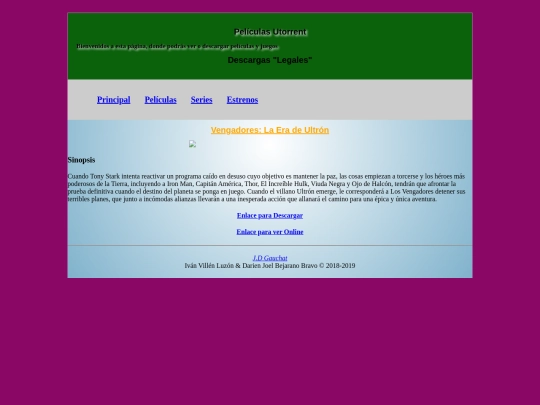 web/Ultrón screenshot
