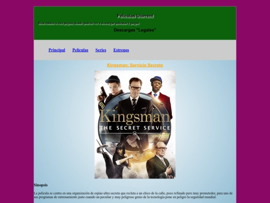 web/kingsman screenshot