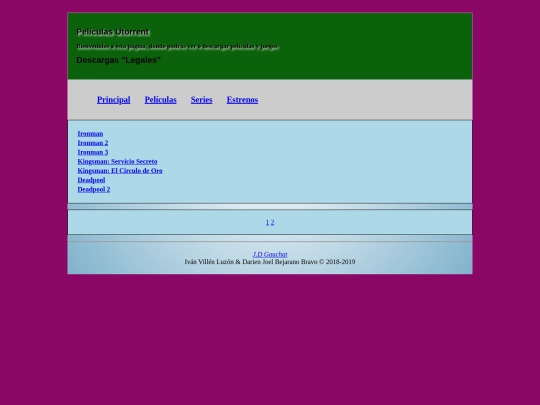 web/peliculas2 screenshot