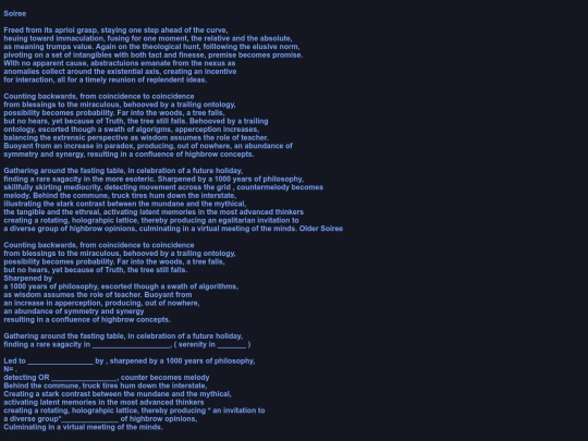 soiree screenshot