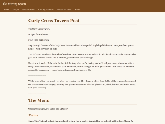 stirring-spoon/projects/curly-cross-tavern-post screenshot