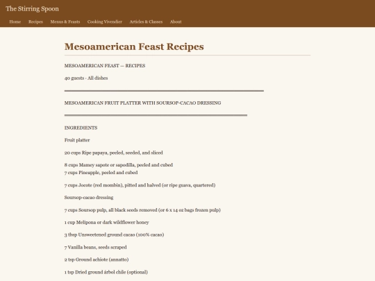 stirring-spoon/projects/mesoamerican-feast-recipes screenshot