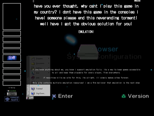 emulation screenshot