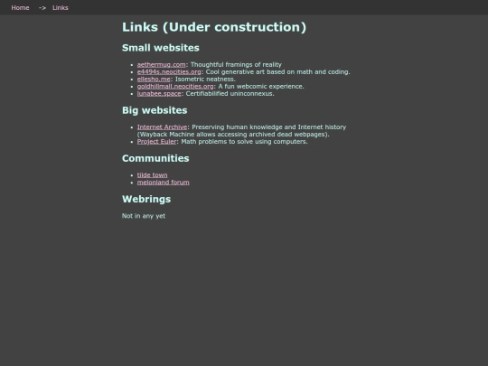links/links screenshot