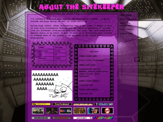 siteinfo/aboutsitekeeper screenshot