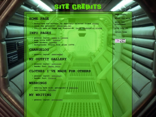 siteinfo/credits screenshot
