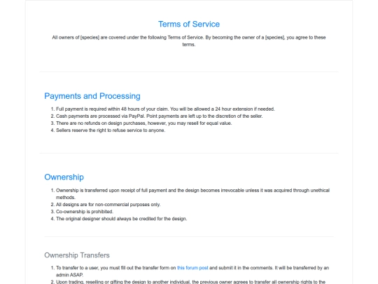 terms screenshot