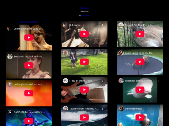 videos screenshot