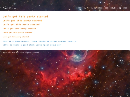 badform screenshot
