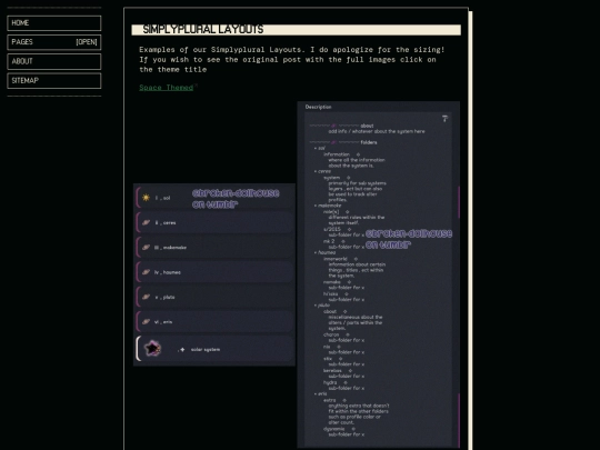 layouts screenshot