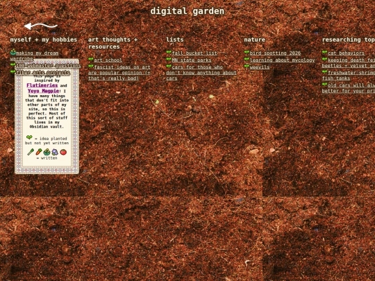 digital-garden screenshot