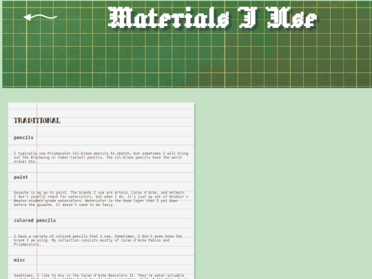 materials screenshot