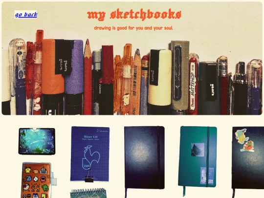 sketchbook shelves screenshot