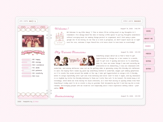 diary screenshot